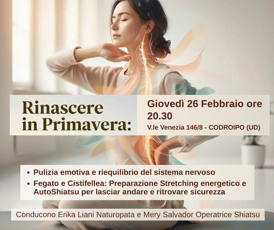 Eventi-ErikaLiani-Naturopata.jpg Eventi Erika Liani Naturopata in Codroipo, Udine, Feletto Umberto, Pordenone. Vebgono trattati temi di Depurazione e detox stagionale